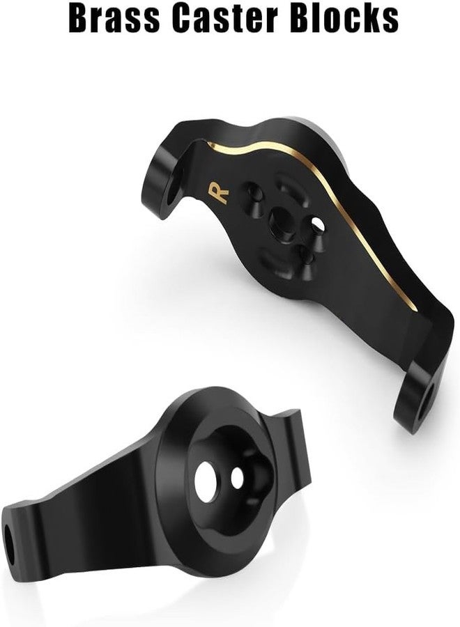 GLOBACT قطع غيار سيارات الزحف TRX4 TRX6 RC من النحاس الأصفر GLOBACT ذات الوزن الثقيل، قطع غيار ترقية (قطعتان) - Image 3